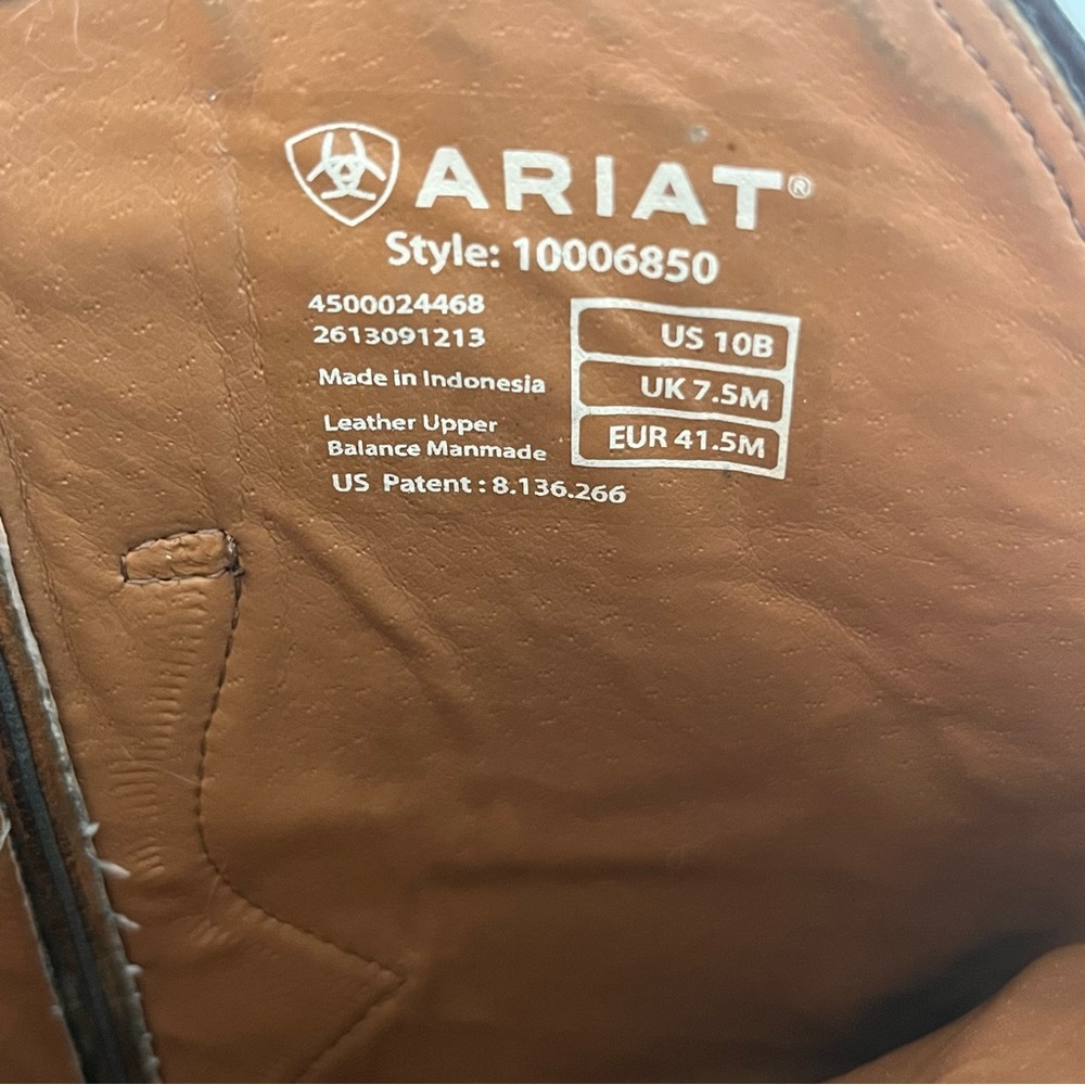 Ariat Rhinestone Cowgirl Sassy Studded Brown Leather Western Boots 10B 10006850 - Picture 11 of 15